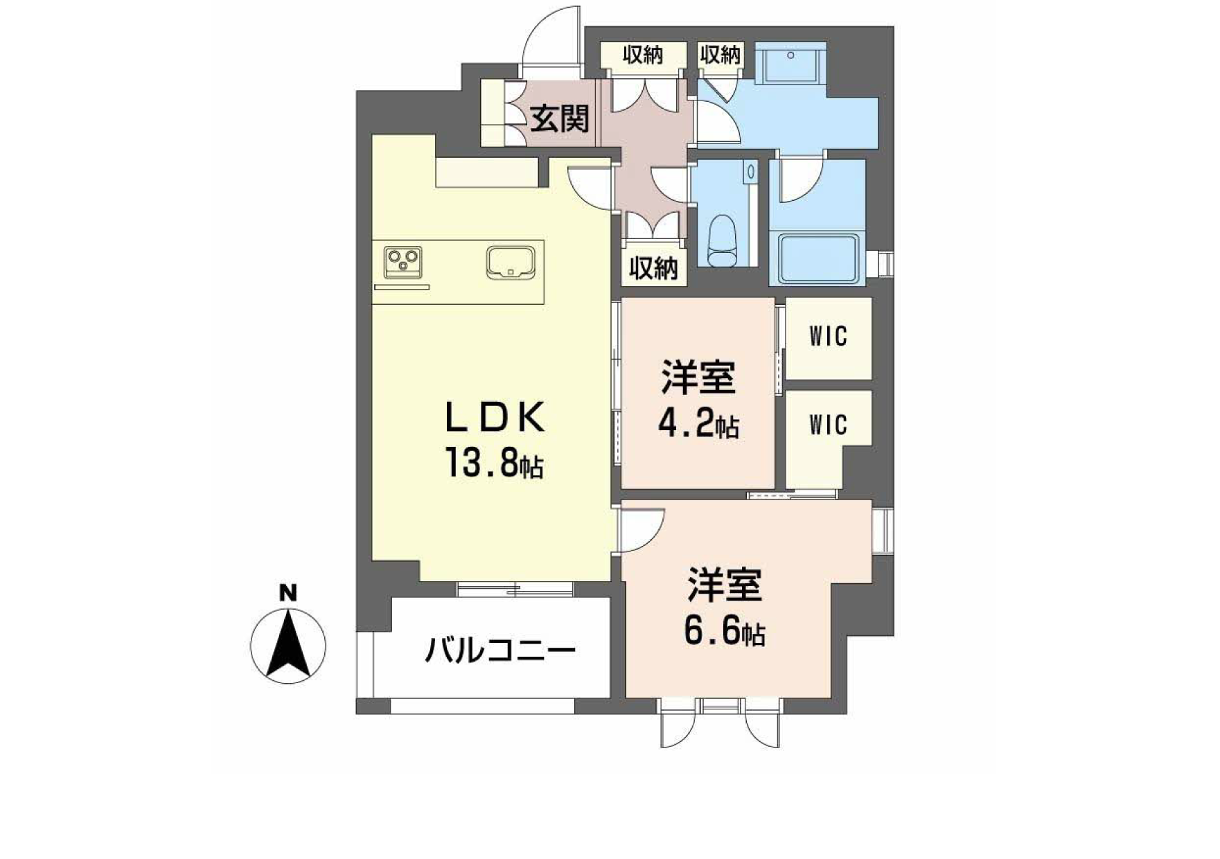 シャーメゾンステージ香櫨園0302号室の間取り