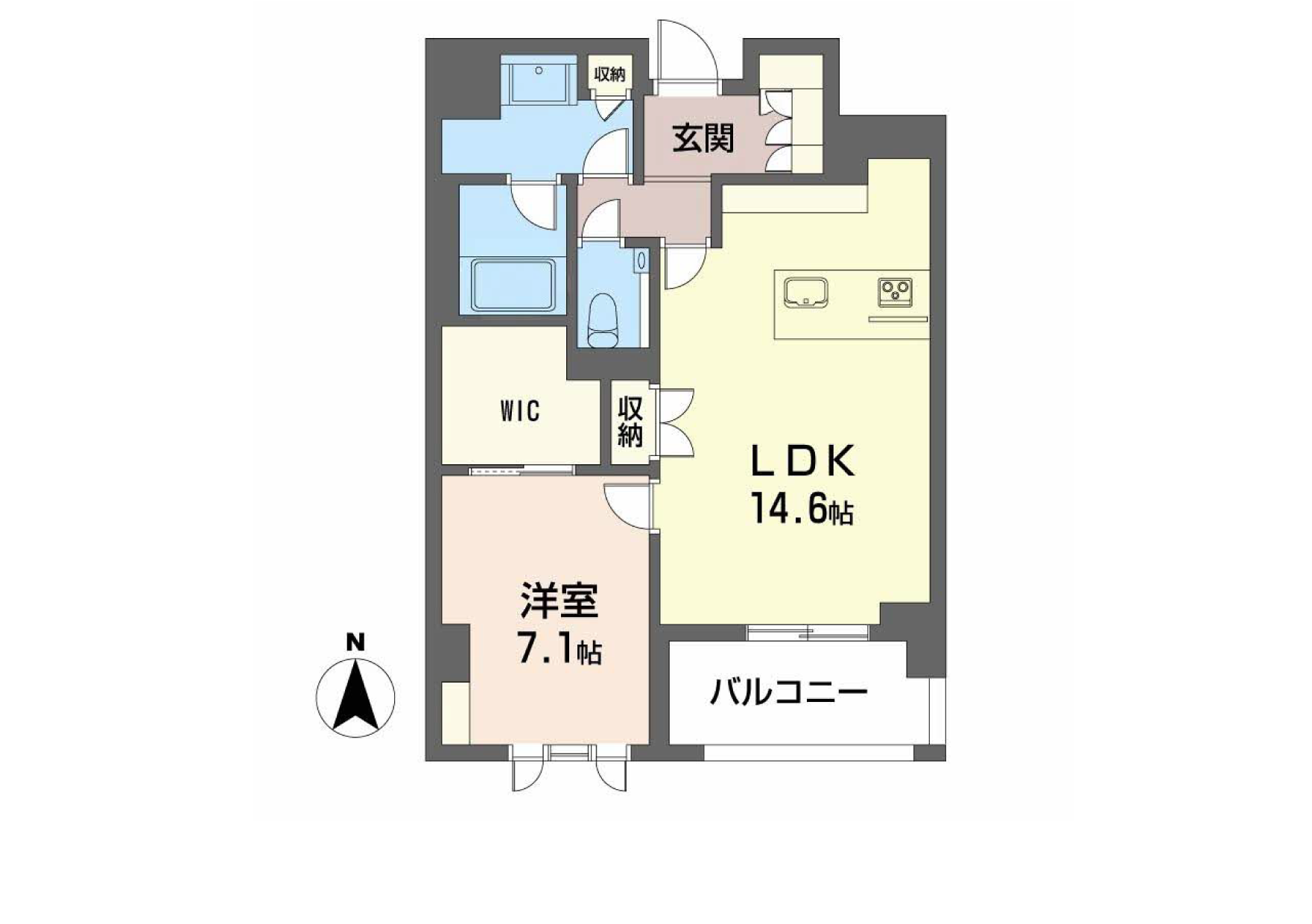 シャーメゾンステージ香櫨園0303号室の間取り