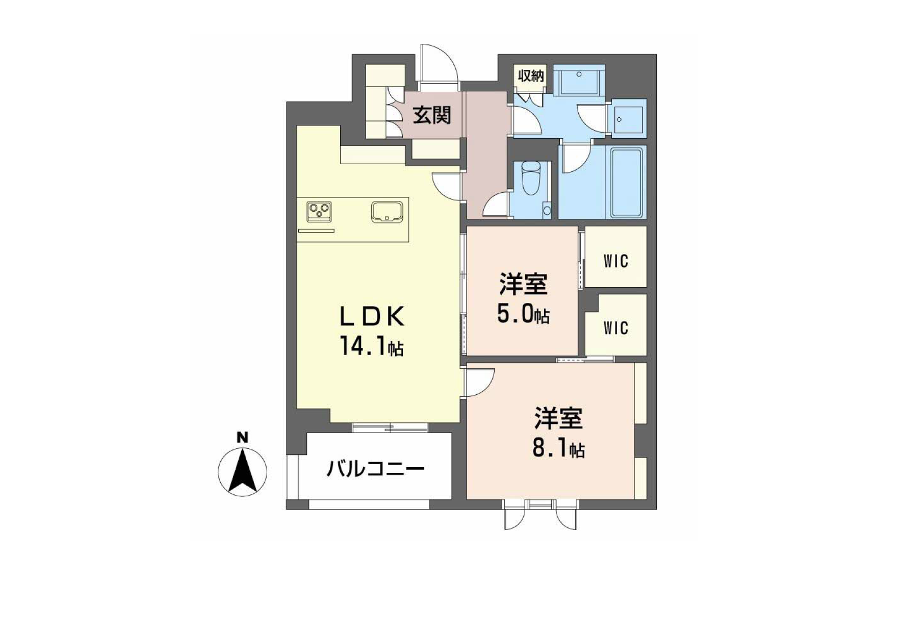 シャーメゾンステージ香櫨園0405号室の間取り